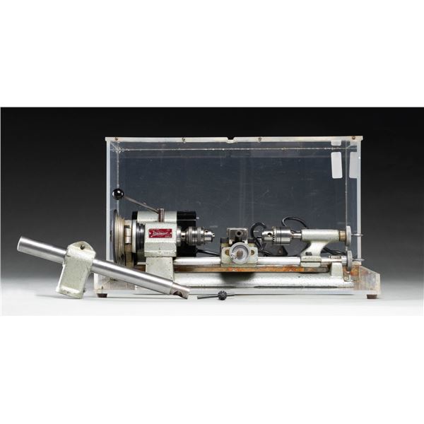 UNIMAT MODEL DB 200 MINI LATHE AND ACCESSORIES.