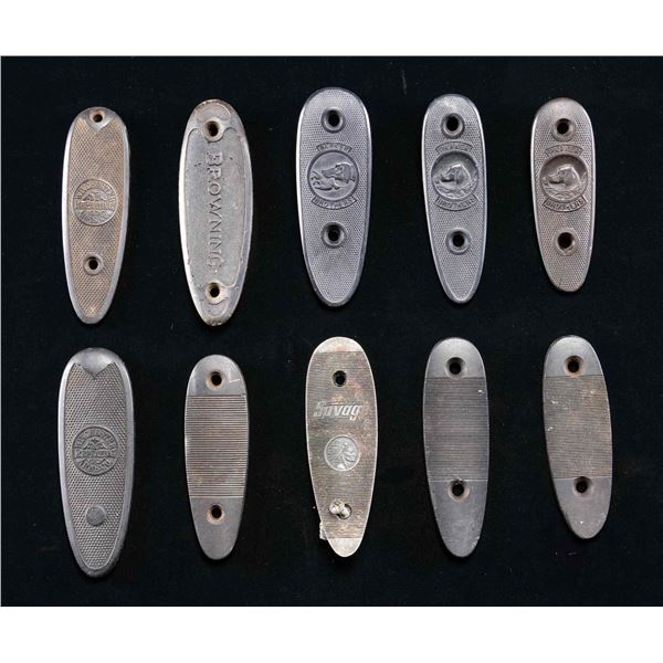 LOT OF RIFLE & SHOTGUN BUTTPLATES.