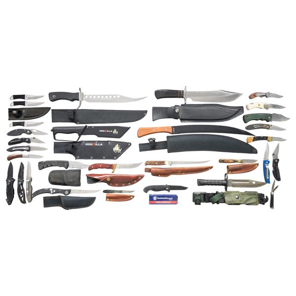 GROUPING OF MISC. KNIVES & BAYONET.
