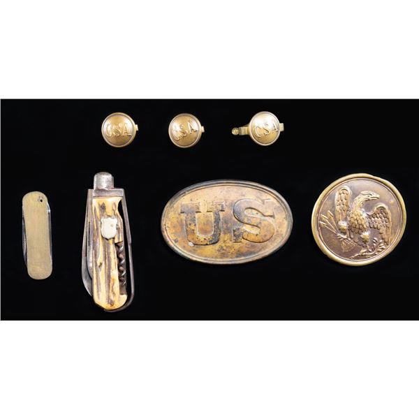 CIVIL WAR PLATES AND RELATED ITEMS.