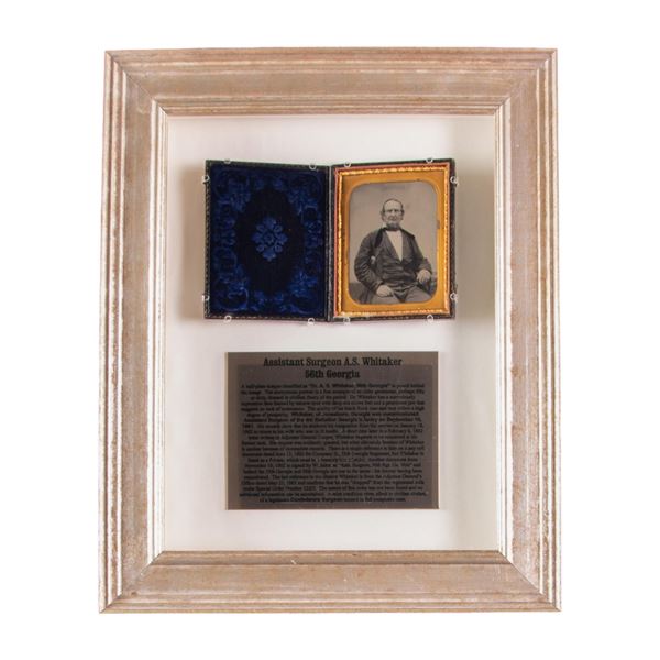 FRAMED TINTYPE PURPORTED TO BE CONFEDERATE