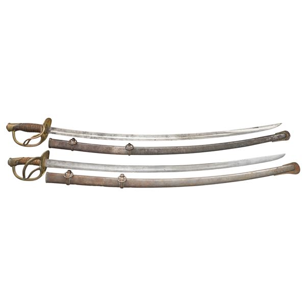 2 CIVIL WAR ERA CAVALRY SABERS.