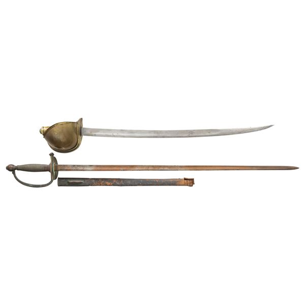 2 US CIVIL WAR STYLE SWORDS.