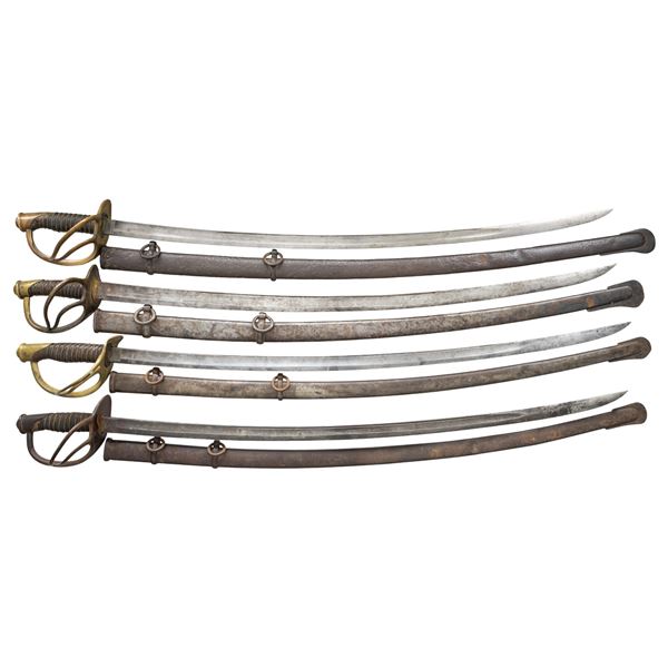 4 CIVIL WAR ERA AND LATER CAVALRY SABERS.