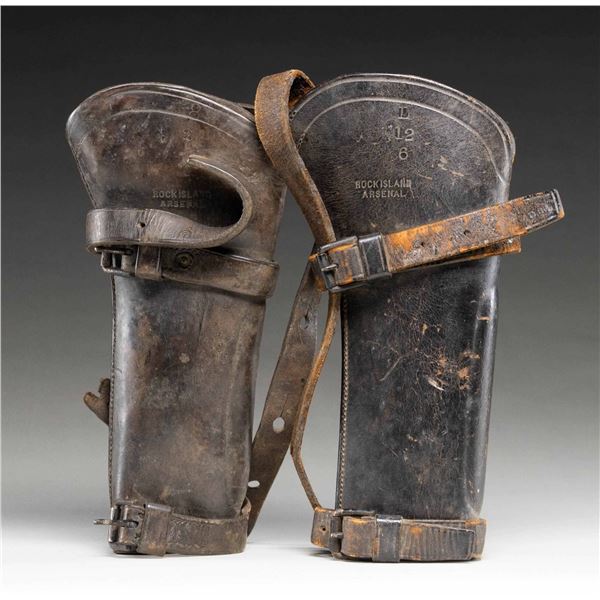 2 INDIAN WARS ERA M1885 1ST PATTERN CARBINE BOOTS.