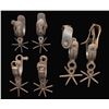 Image 1 : 3 PAIR OF EARLY SOUTHWEST SILVER EMBELLISHED SPURS