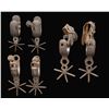 Image 2 : 3 PAIR OF EARLY SOUTHWEST SILVER EMBELLISHED SPURS