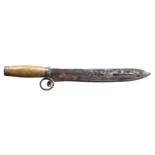 INTERESTING PRIMITIVE AMERICAN BOWIE KNIFE WITH