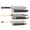 Image 1 : GROUP OF 3 REPRODUCTION BOWIE KNIVES.