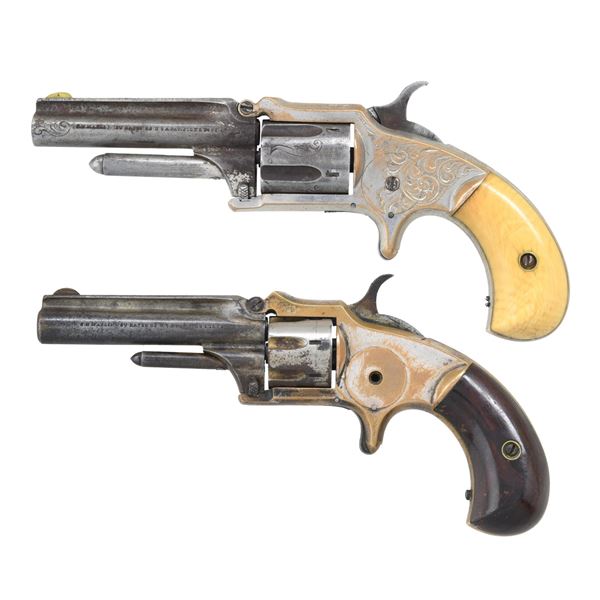 LOT OF TWO ANTIQUE MARLIN SA REVOLVERS.