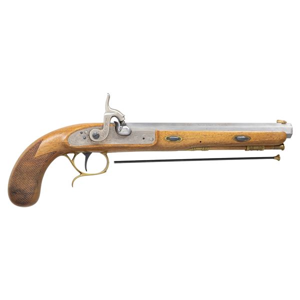 ITALIAN P. BONDINI BLACK POWDER PERCUSSION PISTOL.