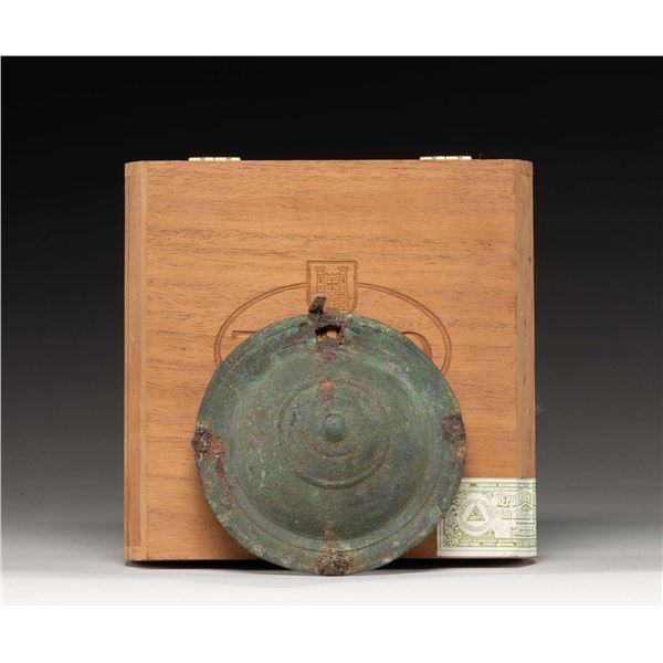 ANCIENT GREEK BRONZE ARMOR SHIELD.