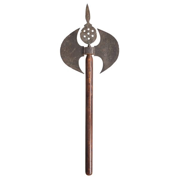 FAR EASTERN DOUBLE BLADED HALBERD