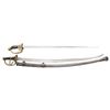 Image 1 : CIVIL WAR IMPORT CAVALRY SABER AND GERMAN SWORD.