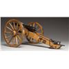Image 2 : MINIATURE STEEL CANNON WITH CARRIAGE.