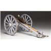 Image 2 : MINIATURE BRASS CANNON WITH CARRIAGE.
