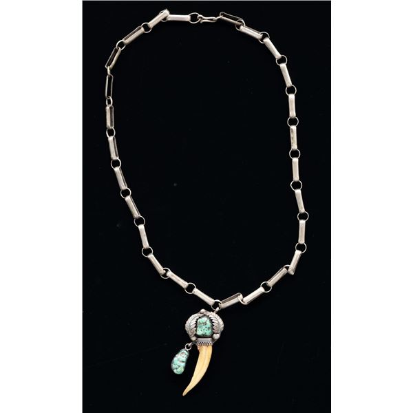 "TWO FEATHERS" SIGNED STERLING SILVER NAVAJO