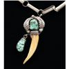 Image 2 : "TWO FEATHERS" SIGNED STERLING SILVER NAVAJO