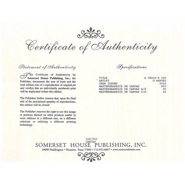 2 G. HARVEY SIGNED ARTWORKS BY SOMERSET HOUSE