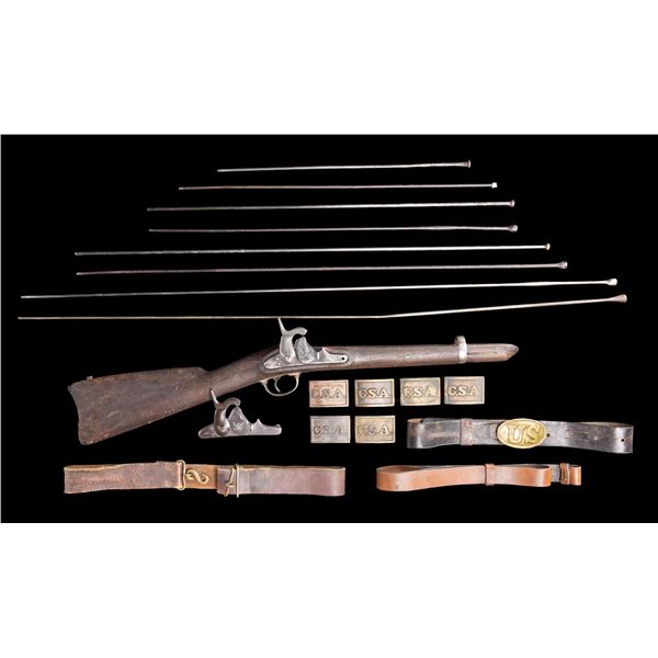 GROUP OF CIVIL WAR ERA ITEMS.