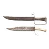 Image 2 : PAIR OF CONFEDERATE-STYLE BOWIE KNIVES.