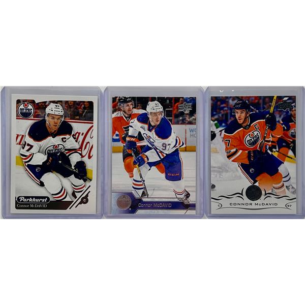3 Card McDavid Lot - See Description