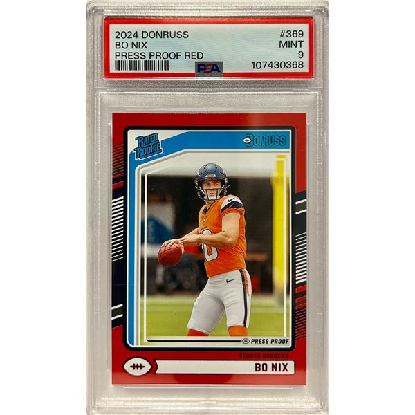 2024 Bo Nix Red Proof Slab