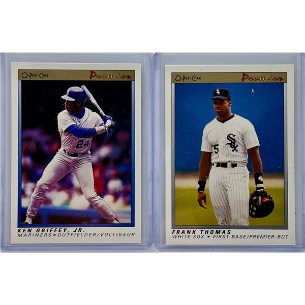 1991 OPC Baeball 2 Card Lot - See Description