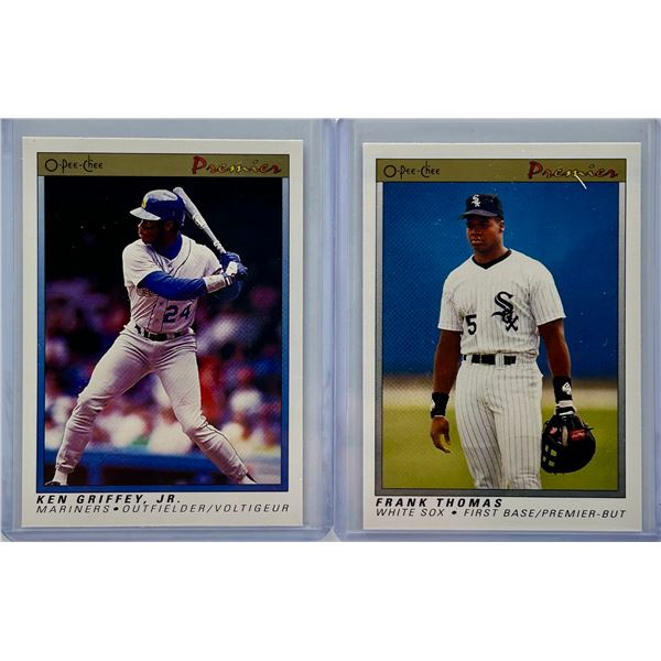 1991 OPC Baeball 2 Card Lot - See Description