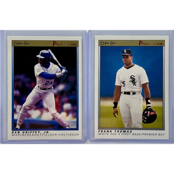 1991 OPC Baeball 2 Card Lot - See Description