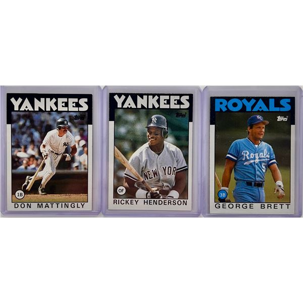 3 Card Baseball Lot - See Description