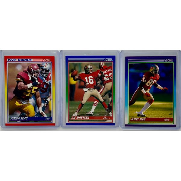 3 Card Football Lot - See Description