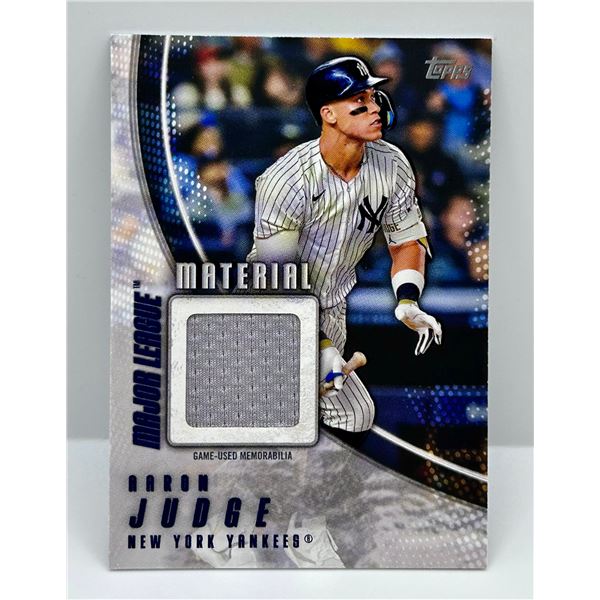 2025 Aaron Judge Game Used Patch