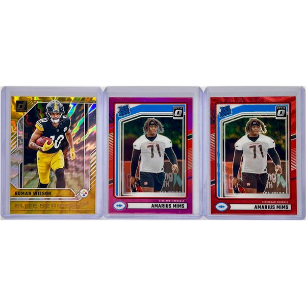3 Card Football Lot - See Description
