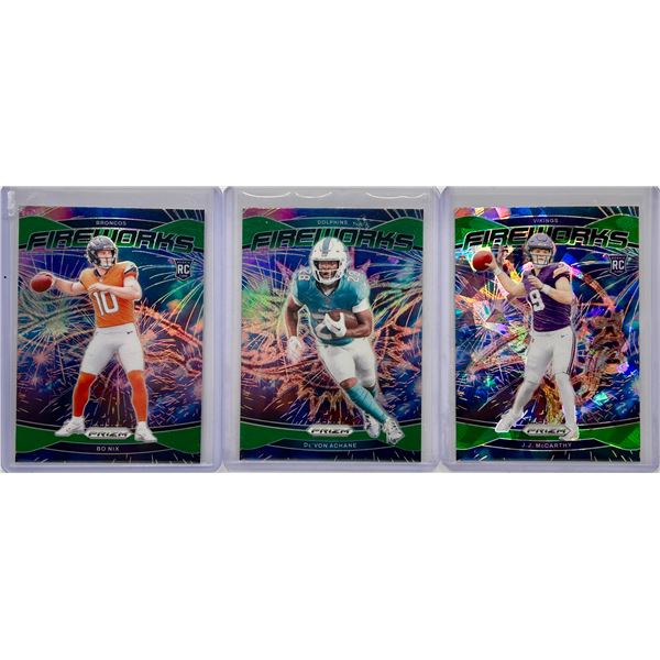3 Card Football Lot - See Description