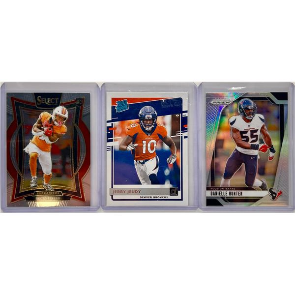 3 Card Football Lot - See Description