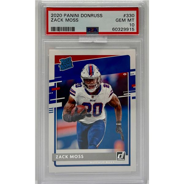 2020 Zach Moss Rated Rookie Slab