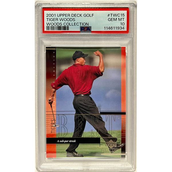2001 Tiger Woods Slab PSA 10