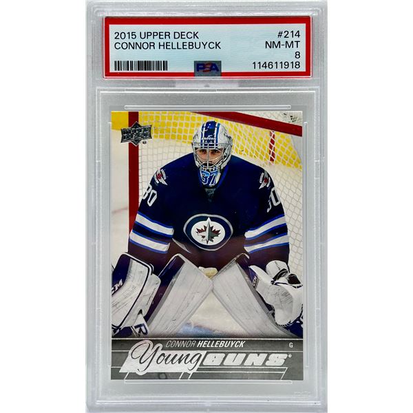 2015 Upper Deck Young Guns Connor Hellebuyck Slab