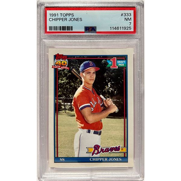 1991 Chipper Jones RC Slab