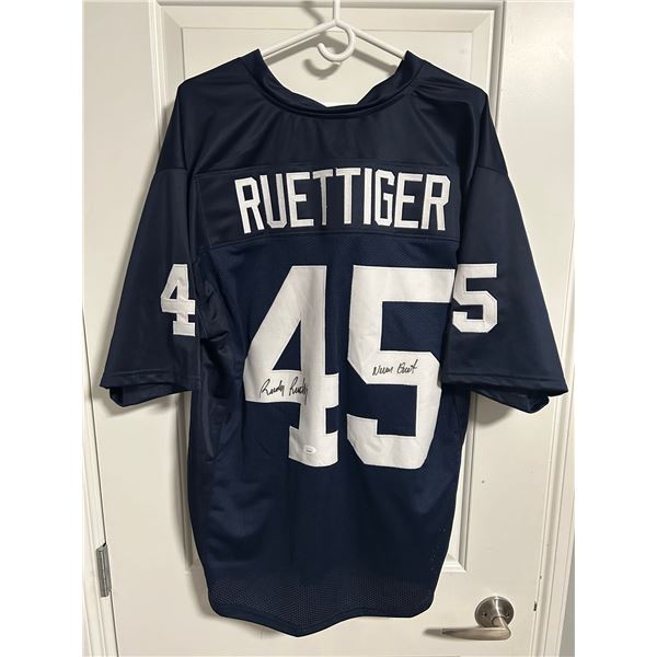 Rudy Ruettiger Autographed Custom Jersey _ Notre Dame