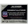 Image 2 : 2019 Topps Max Scherzer - Commemorative Patch