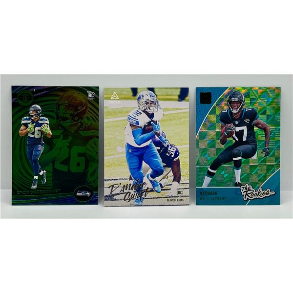 3 Card Rookie Football Lot - See Description