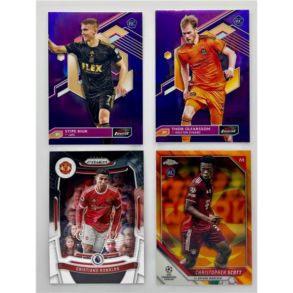 4 Card Soccer Lot - See Description