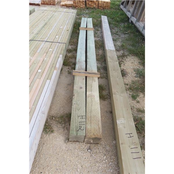(2) 6" x 6" x 12 Feet Treated Timber