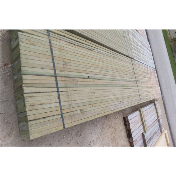 (10) Treated 3-Ply Pole Shed Poles 18 Feet 