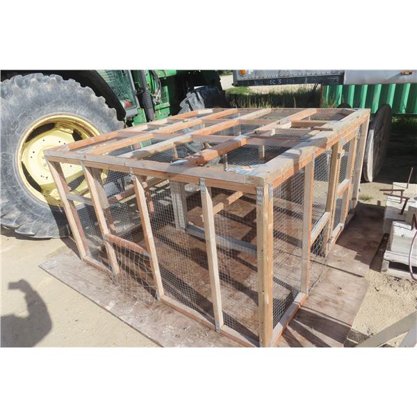 Wooden Bird/Animal Cage - 37" x 75" x 72"