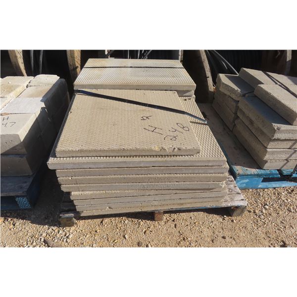 20 Concrete Sidewalk/Patio Pavers - Most are 24" x 24"