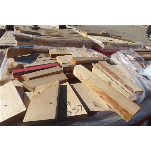 Pallet of Cut Off Boards/Fire Wood - 2 x 4 and 2 x 6 - 48" x 42" x 42"