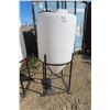 Image 1 : 110 Gallon Poly Tank on Metal Stand